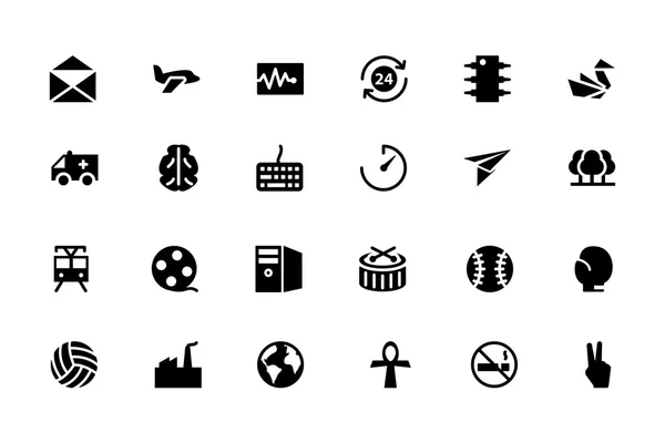 Universal Web and Mobile Vector Icons 12 — ストックベクタ