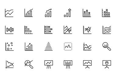 Data Analytics Line Vector Icons 2