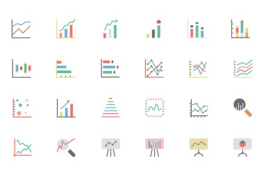 Data Analytics Colored Vector Icons 2 clipart
