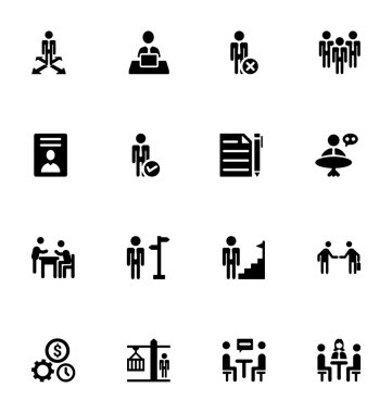 Staff Management Vector Icons 4 clipart