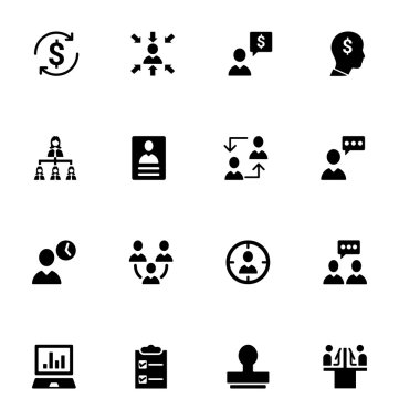 Staff Management Vector Icons 2