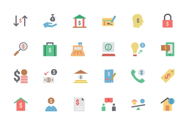 Flat Card Payment Vector Icons 5 — Wektor stockowy
