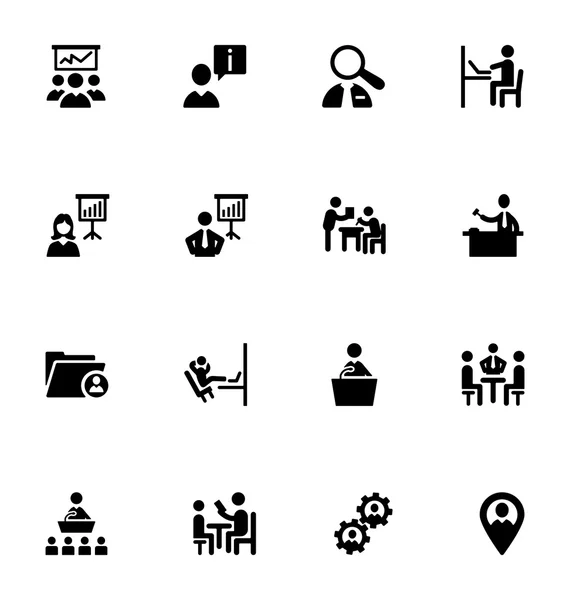 Staff Management Vector Icons 5 — ストックベクタ