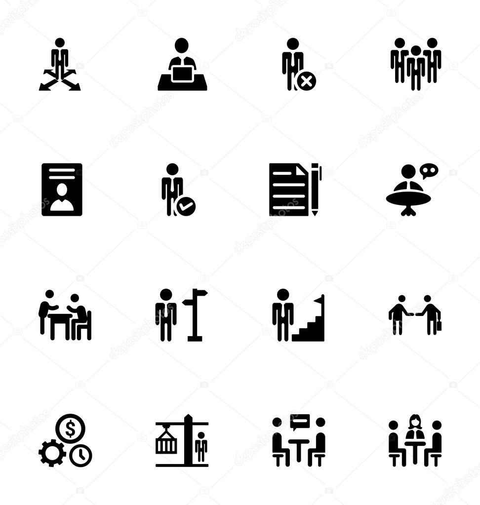 Staff Management Vector Icons 4