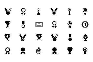 Award and Medal Vector Icons 1