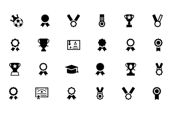 Award and Medal Vector Icons 2 — Stock vektor