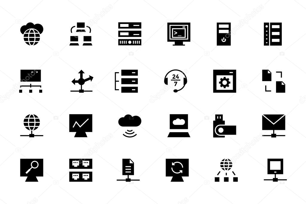 Database and Server Vector Icons 3