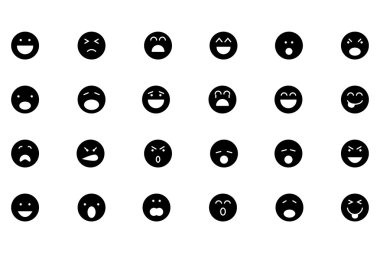 Smiley Line Vector Icons 1