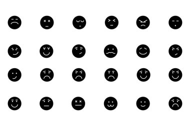 Smiley Line Vector Icons 5