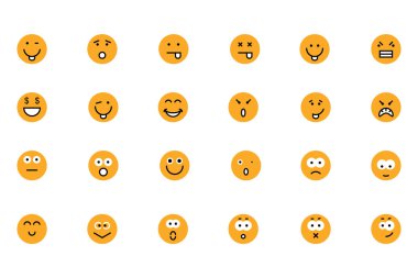 Smiley Colored Vector Icons 2