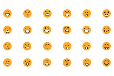 Smiley Colored Vector Icons 1
