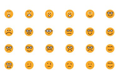 Smiley Colored Vector Icons 3 clipart