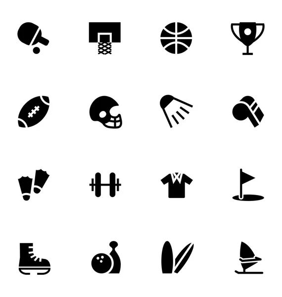 Iconos de vectores deportivos 1 — Vector de stock