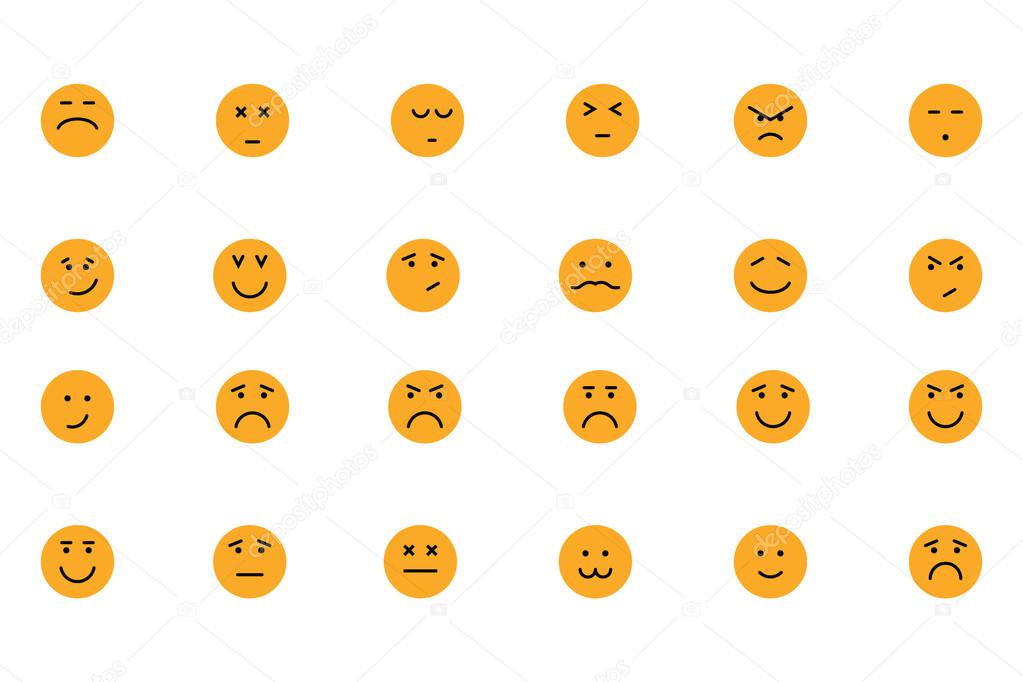 Smiley Colored Vector Icons 5