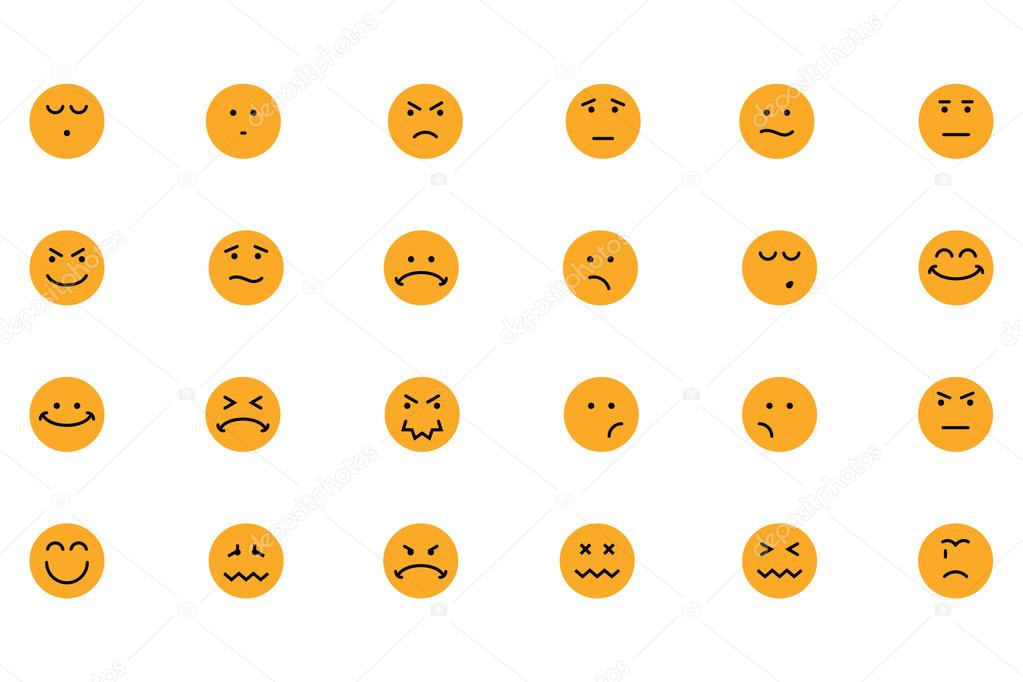 Smiley Colored Vector Icons 4