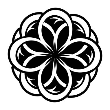 Çiçek mandala. Vektör dekoratif elementler Doğulu süsü.