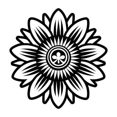 çiçek simgesi vektör illüstrasyonu