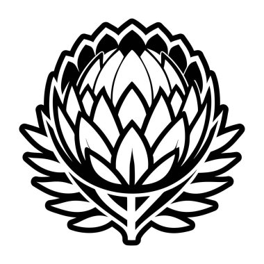 Nilüfer çiçeğinin vektör çizimi