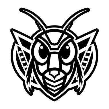 siyah ve beyaz vektör çizimi