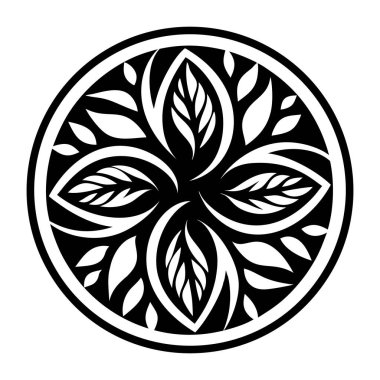 yuvarlak süsleme vektör illüstrasyonu