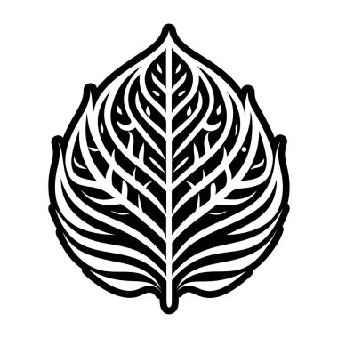 Yaprakların dekoratif tasarım unsurları. tasarım elemanları. Kartlar, davetiyeler, internet, posterler, baskılar için. tasarım çizimi. Sanat tarzı. vektör