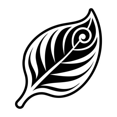 Yaprak simgesi, anahat stili