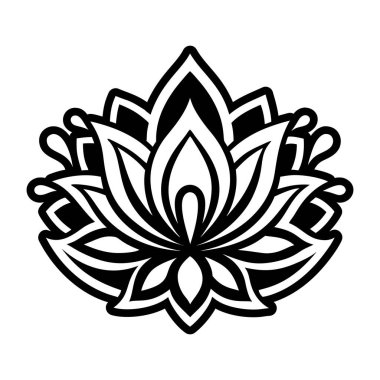 çiçek simgesi vektör illüstrasyonu