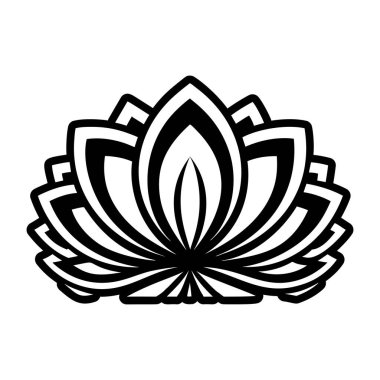 Nilüfer çiçeğinin vektör çizimi