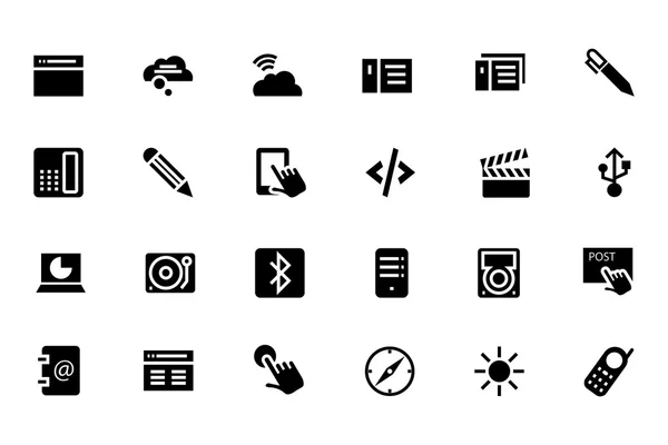 Iconos de Vector de Comunicación 6 — Vector de stock