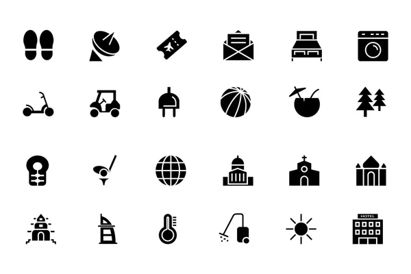 Hotel e ristorante Vector Icons 6 — Vettoriale Stock