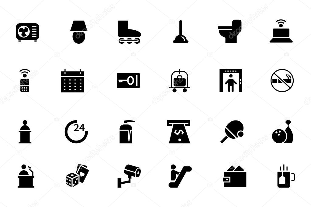 Hotel and Restaurant Vector Icons 3