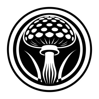 mantar simgesi, siyah biçim