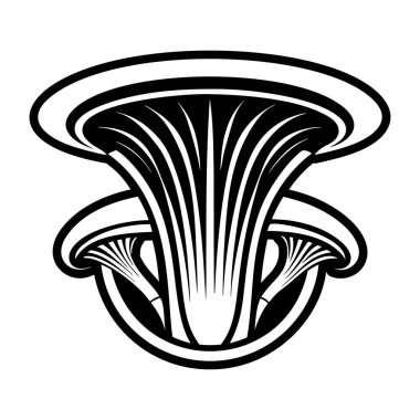 vektör mantar çizgi film simgesi