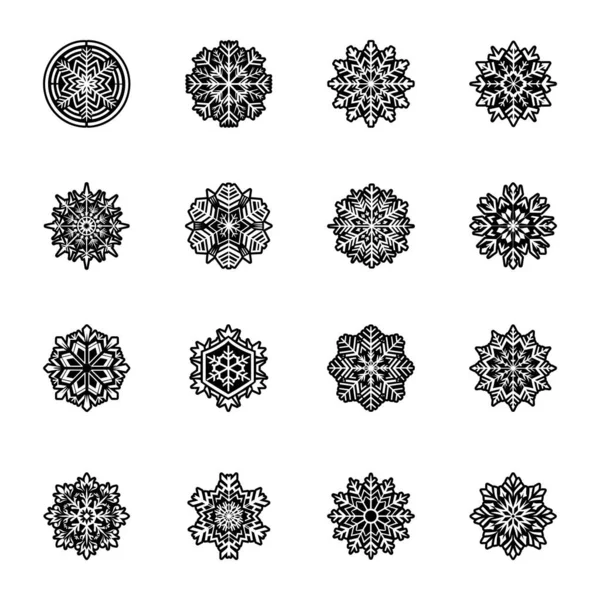 Siyah beyaz mandala desenleri