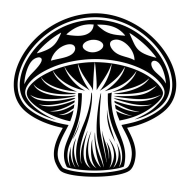 bir mantar simgesi, basit vektör simgesi