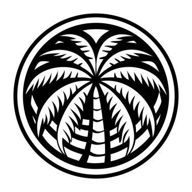 tropikal yaprak bitkisi simgesi