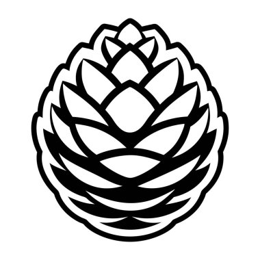 Beyaz arkaplanda bir ananasın vektör çizimi