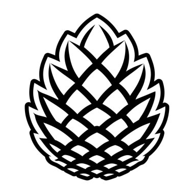 Ananas ikonu. Web için ananas vektör simgelerinin özet çizimi