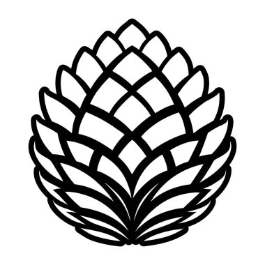 ananas meyve ikonu, taslak biçimi