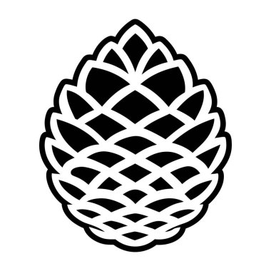 kozalak ikonu vektör illüstrasyonu