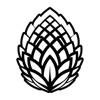 Dekoratif çiçek dekorasyon ikonu. Beyaz arkaplanda izole edilmiş web tasarımı için çiçek vektör simgesi