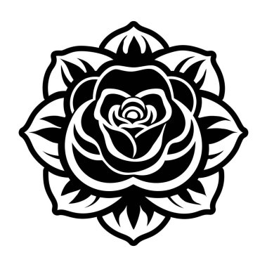 güzel çiçek dekoratif simgesi