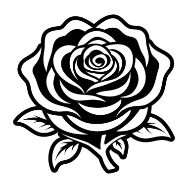 güzel çiçek dekoratif simge vektör çizim tasarım