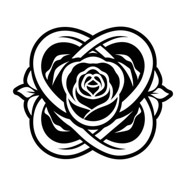 vektör çiçek simgesi. çiçek çizimi tasarımı