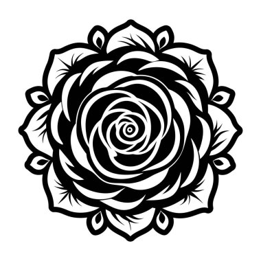 Düğün davetiyesi için çiçeğin vektör çizimi, el çizimi