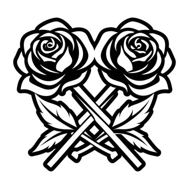 yalnız güller ve yapraklar dizayn