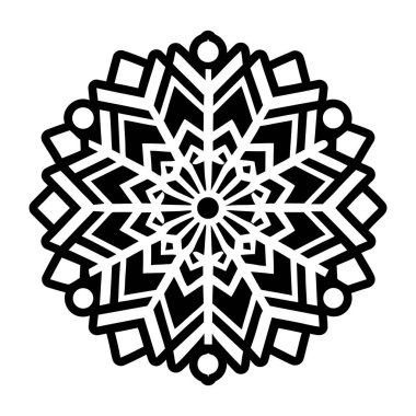 Siyah ve Beyaz Mandala