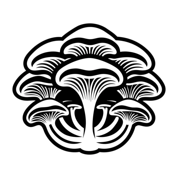 Mantar simgesinin vektör illüstrasyonu