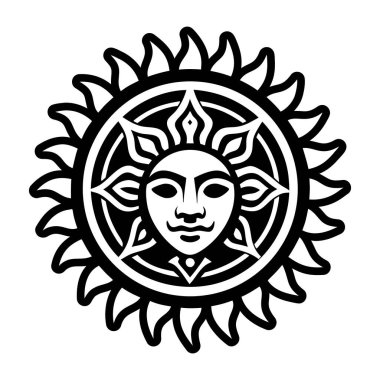 Yüz simgesi olan güneş