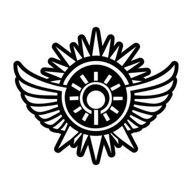 Güneşin vektör logosu